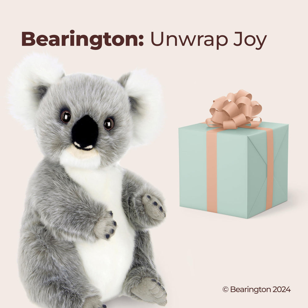 Bearington Lil' Joey Koala plush tail visible for authentic wildlife look