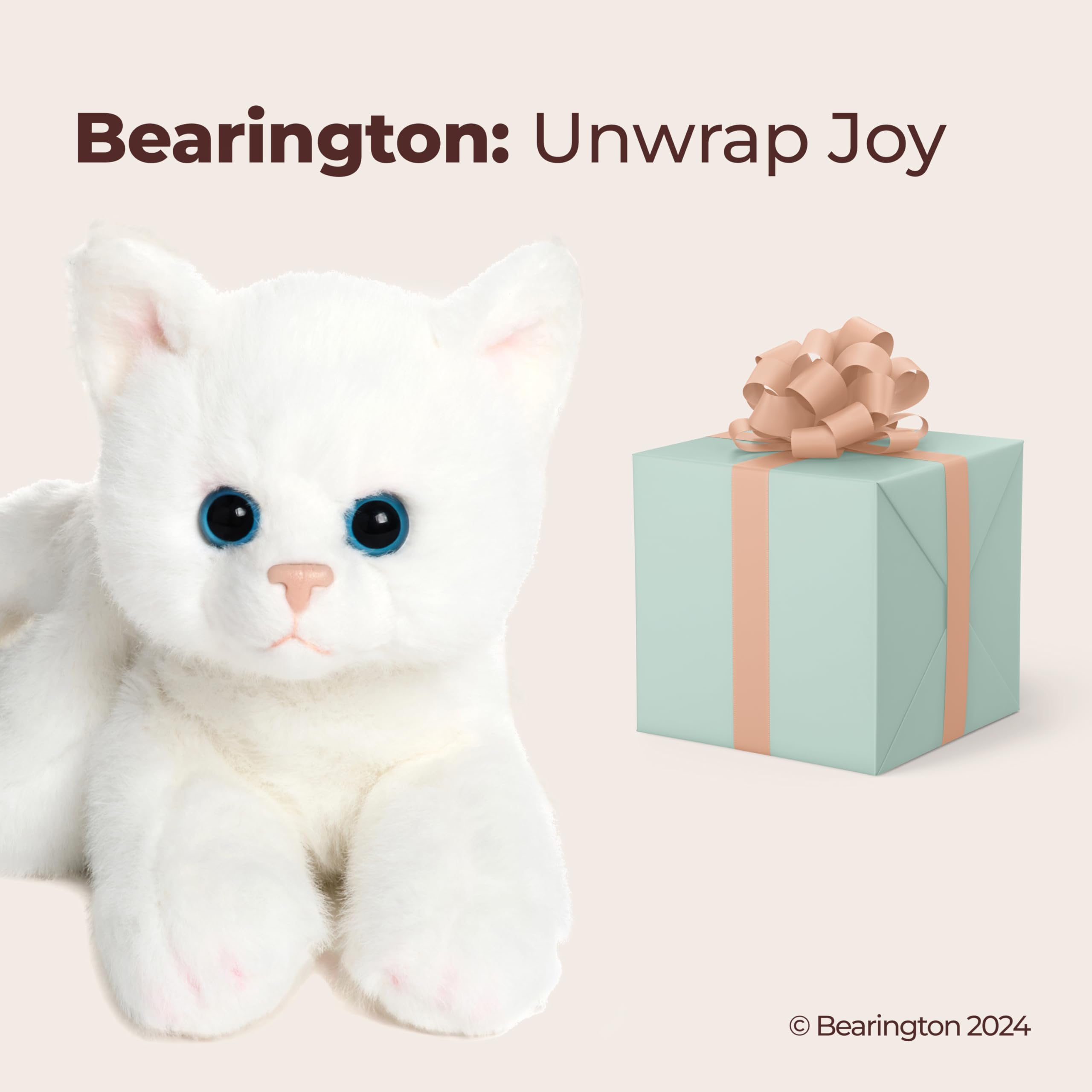 Bearington Lil' Muffin 8in cat paws with gentle, inviting design.