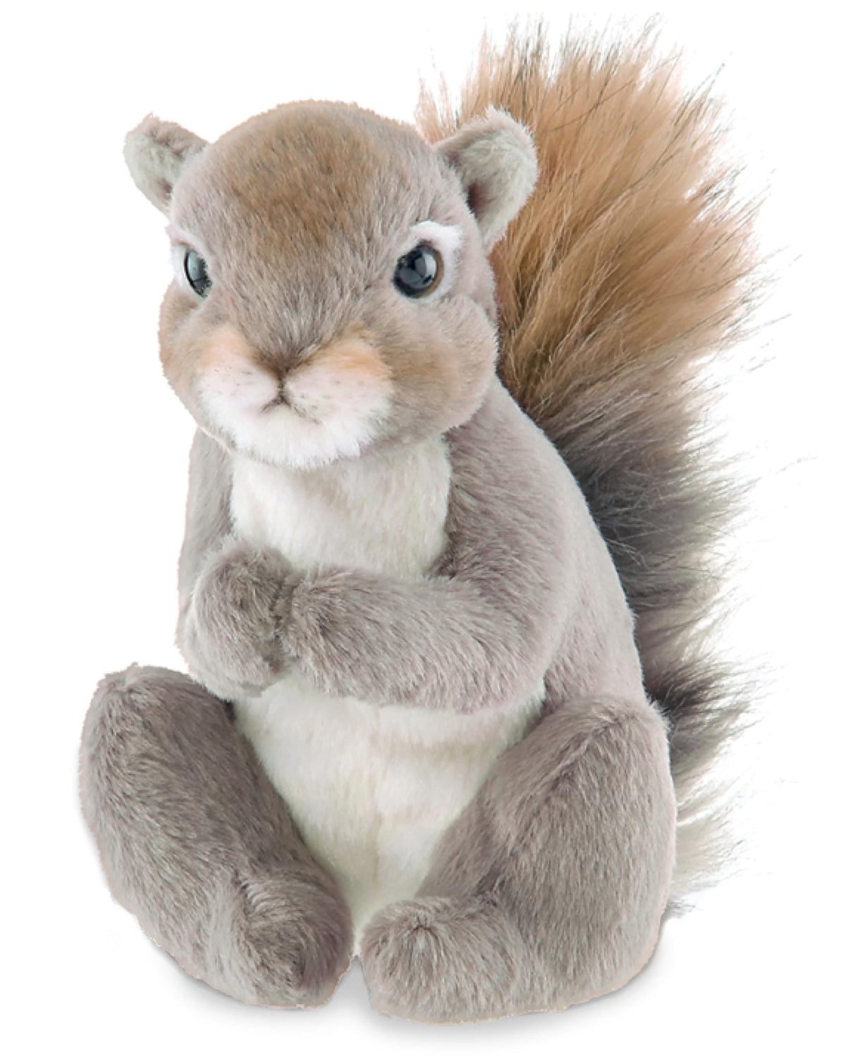 Bearington Lil' Peanut Squirrel 7-inch front view with soft plush for cuddles.
