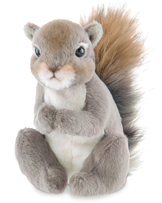 Bearington Lil' Peanut Squirrel 7-inch front view with soft plush for cuddles.
