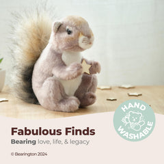 Bearington Lil' Peanut Squirrel close-up of soft faux-fur and premium craftsmanship.