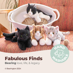 Bearington Lil' Tabby plush showing soft fur and warm color for hugs