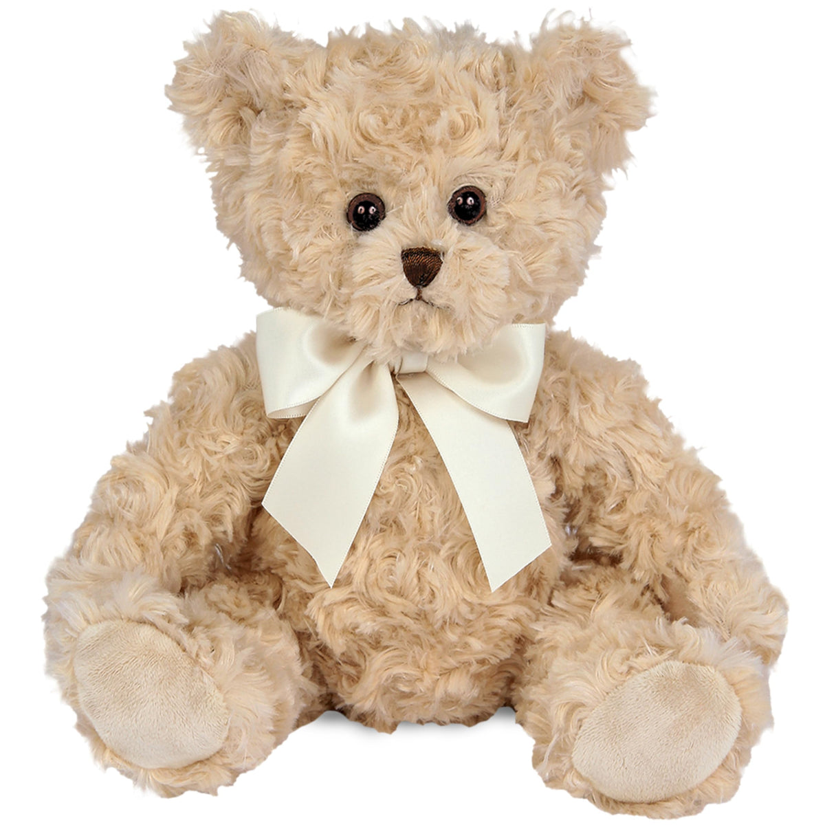 Bearington Lil' Tate 12in teddy bear close-up showing soft fur for cozy snuggles.