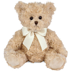 Bearington Lil' Tate 12in teddy bear close-up showing soft fur for cozy snuggles.