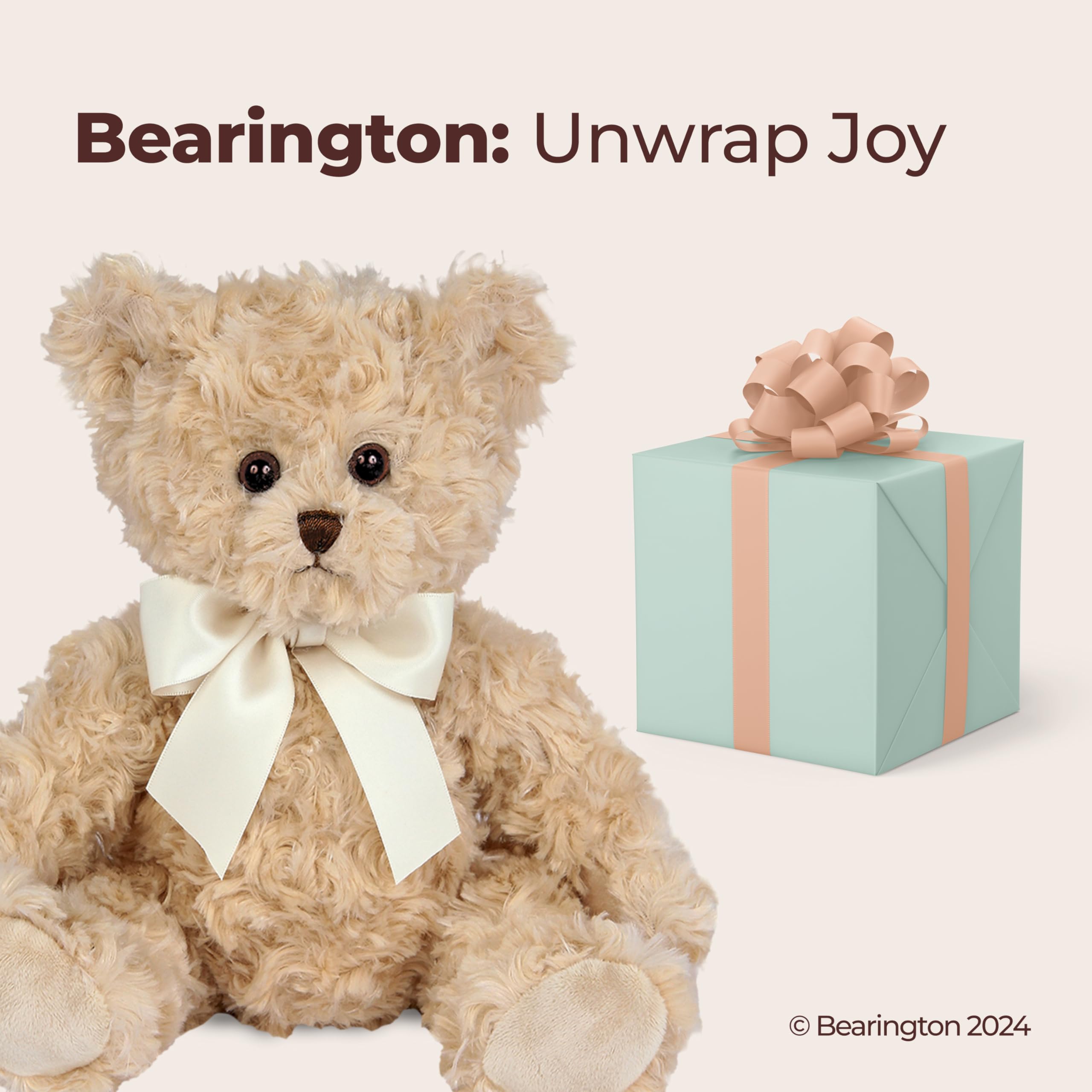 Bearington Lil' Tate cuddle-ready plush ideal for playtime and imaginative stories.