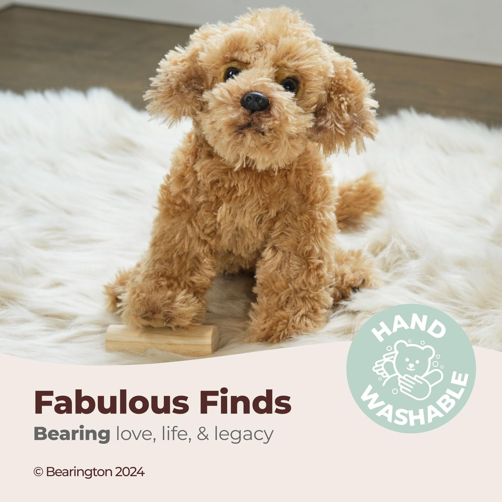 Bearington Lovely Doodles goldendoodle plush with realistic charm for imaginative adventures.