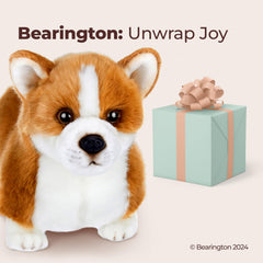 Bearington Queenie Corgi plush is surface washable for easy cleaning.