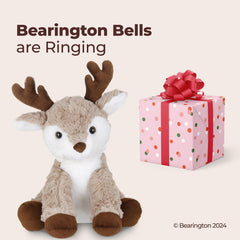Bearington Reiny holiday decor scene highlights seasonal charm and kid-friendly playtime.