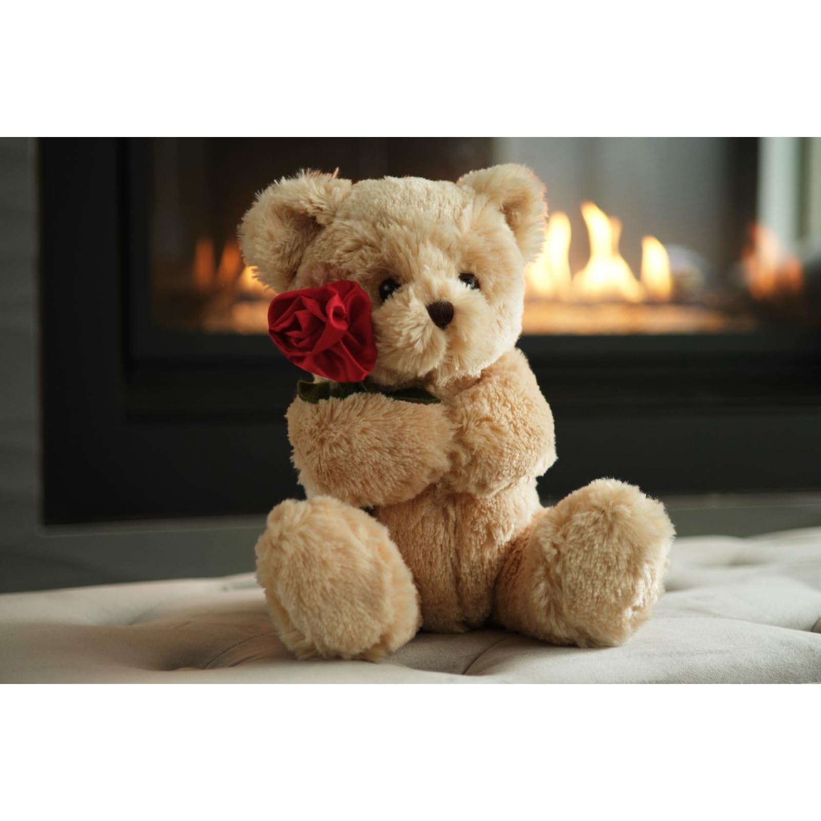 Bearington Remington teddy bear in a cuddle pose, inviting snuggles for kids and partners.