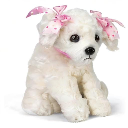 Bearington Sassy White Dog gift-ready plush for celebrations.