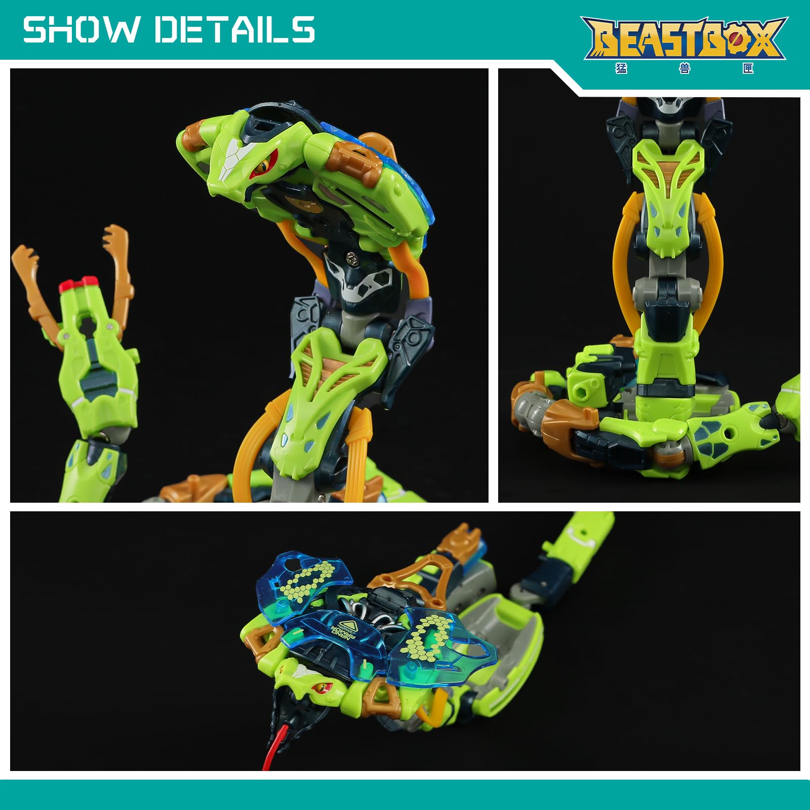 BEASTBOX BB-71 Gale adjustable joints enable varied poses
