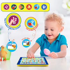 BEAURE 6-in-1 Kids Tablet side view highlighting compact kid-friendly design