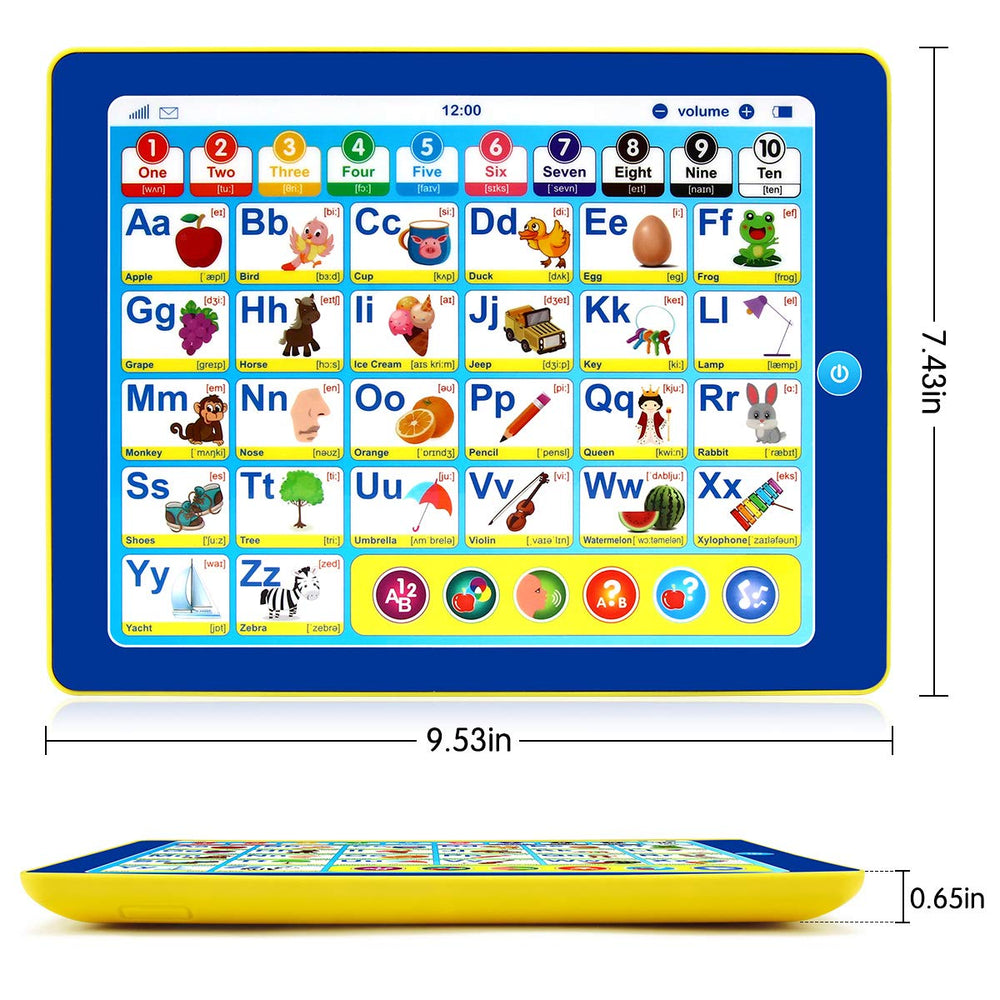 BEAURE 6-in-1 Kids Tablet travel-ready design for learning on the go