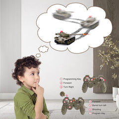 BEAURE M41A3 tank programming function lets kids repeat actions.