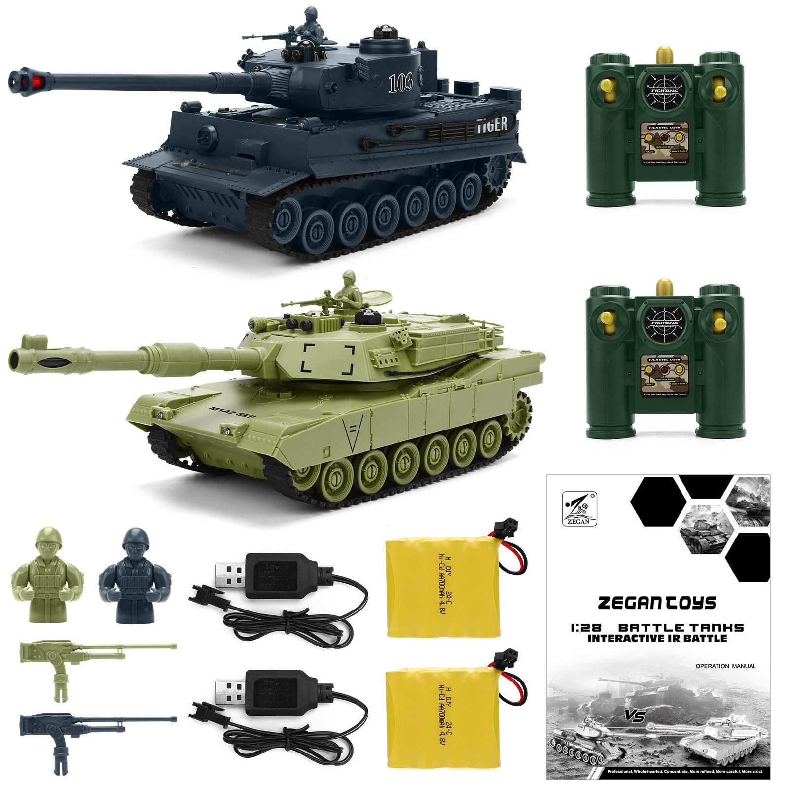 BEAURE RC Tank 28-scale battle diorama for two-player play