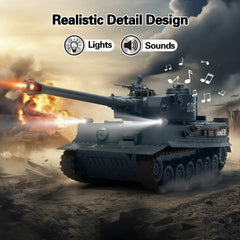 BEAURE RC Tank 28-scale shooting action with recoil effect