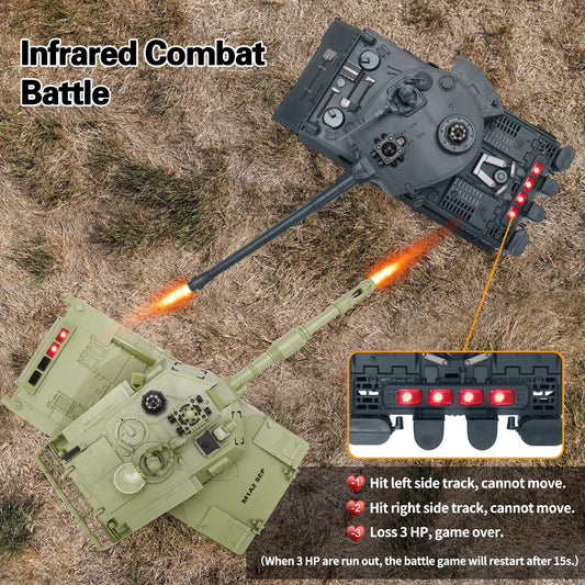 BEAURE RC Tank 28-scale top view highlights turret and controls