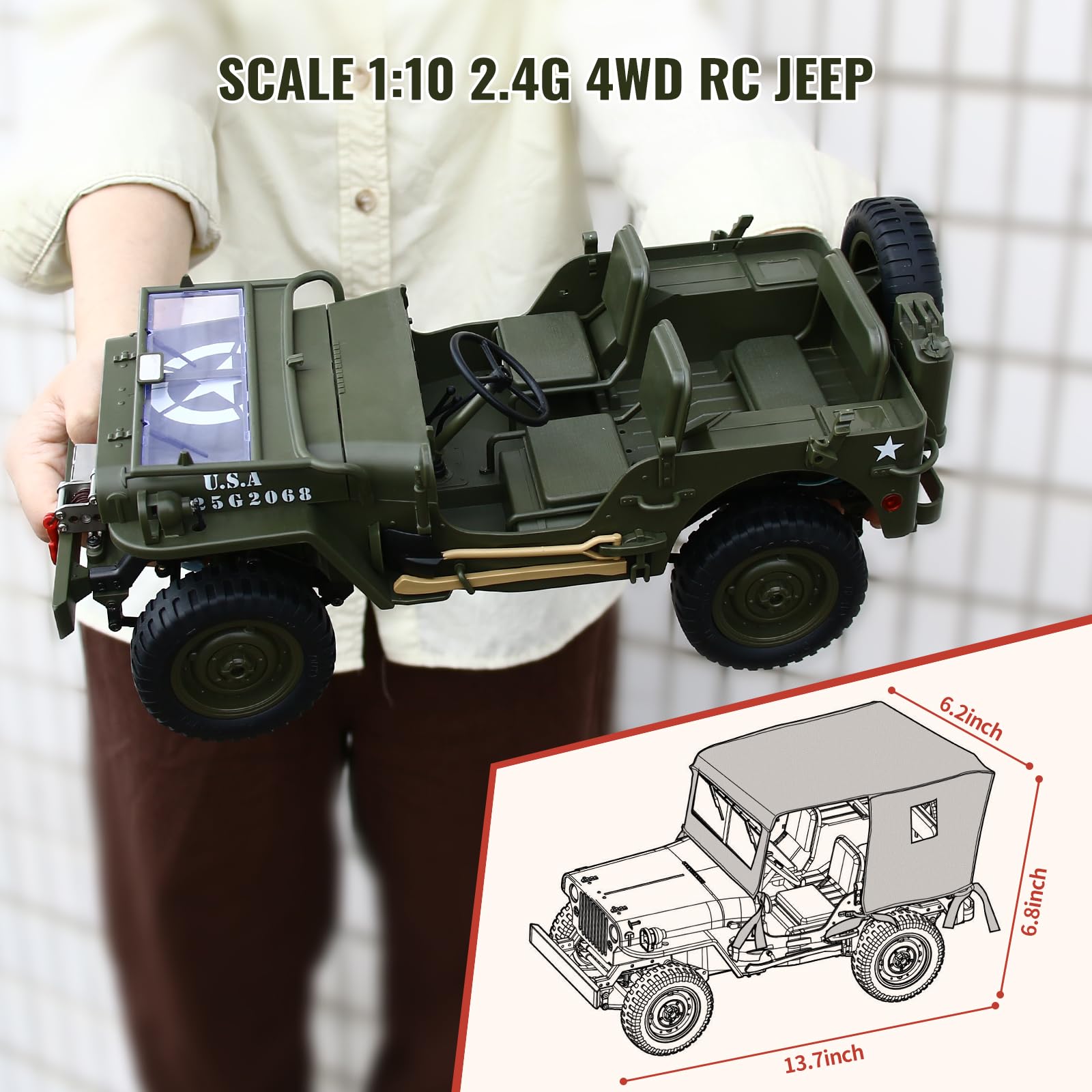 Beaure RC truck winch function enabling recovery on tough terrain.