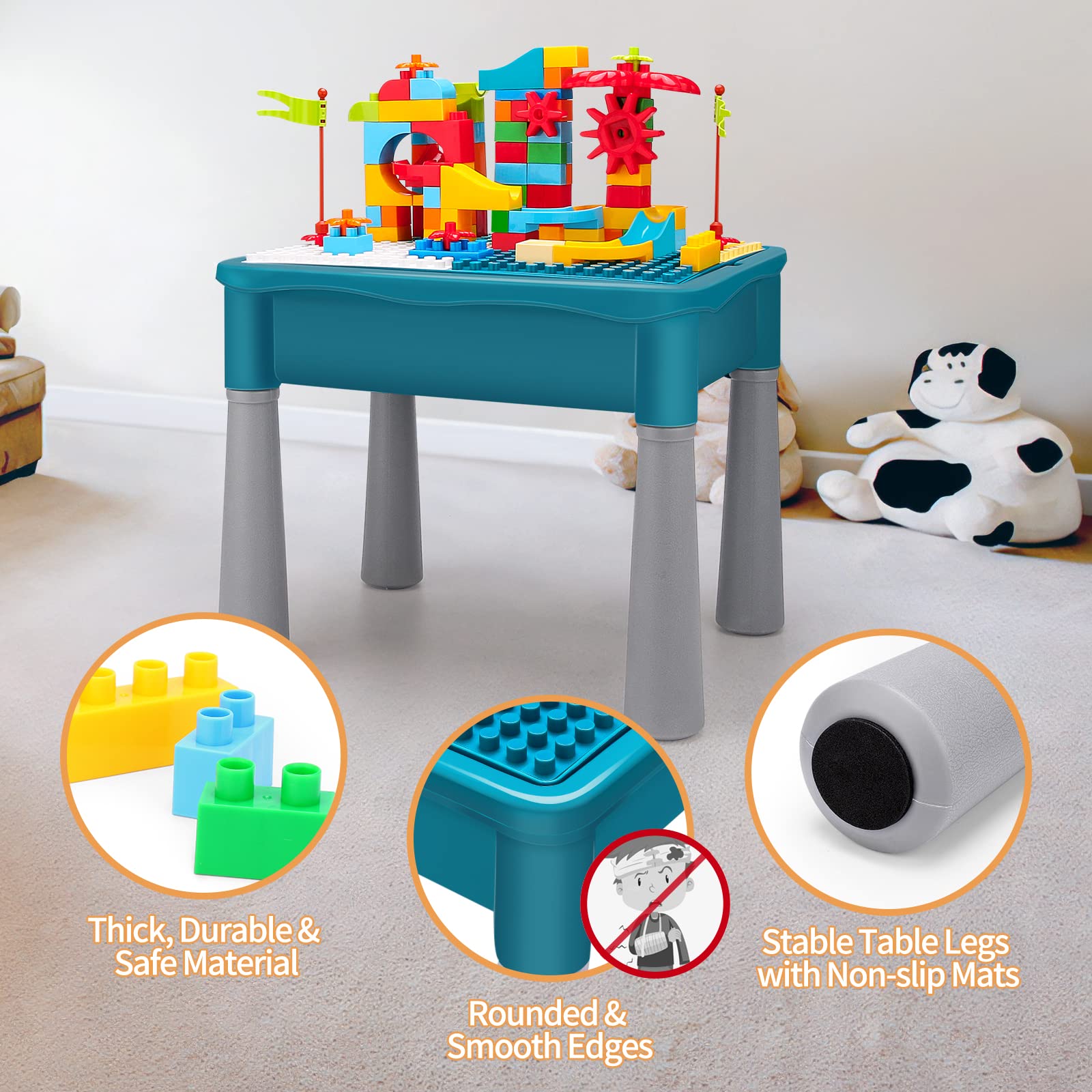 BEAURE compact design fits small play spaces while maximizing use.