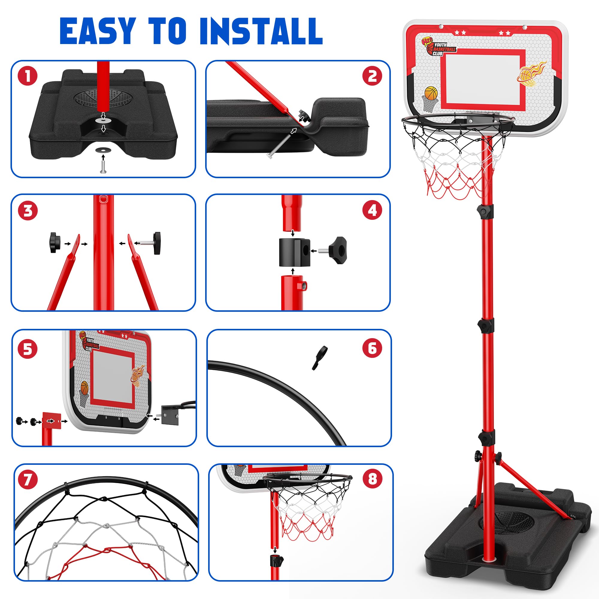Beauwow hanging baseball hoop for new hitting practice at home