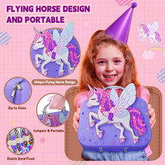 Beayuck kids blush palette with gentle shimmer for princess looks.
