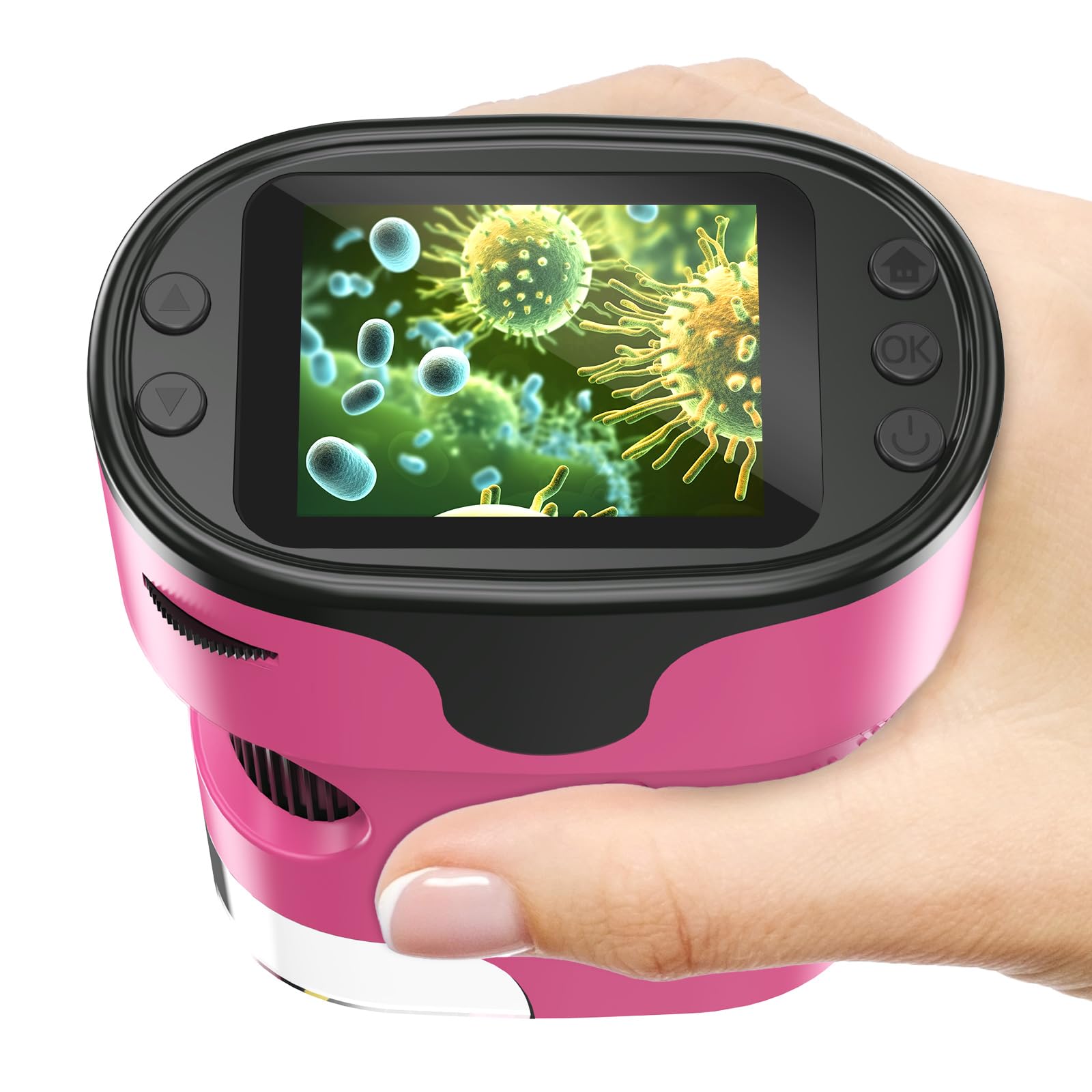 BEBANG 1000X handheld microscope display with 4K clarity for kids