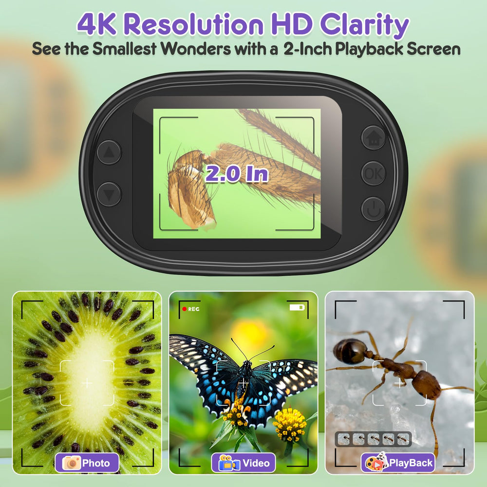 BEBANG 1000X screen-4k for vivid magnification of small objects.