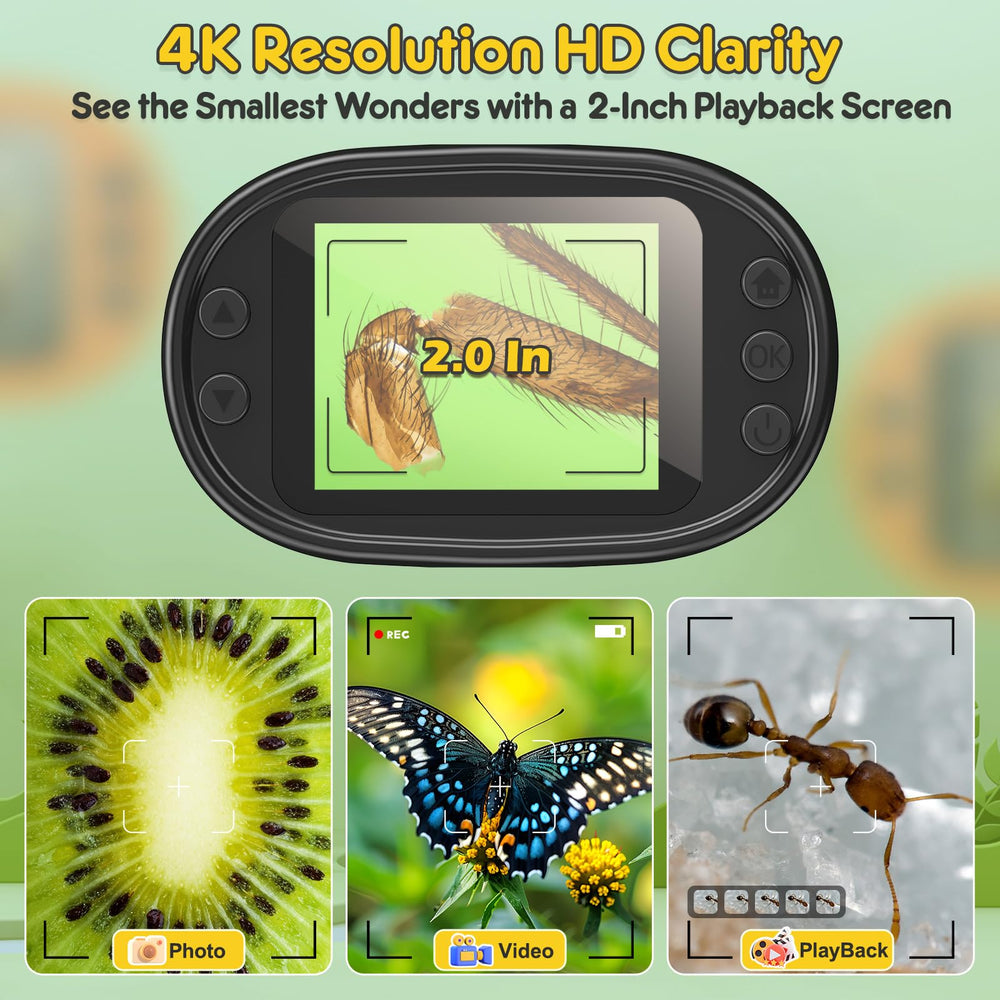 BEBANG 1000X microscope brings tiny insects into view for close observation.