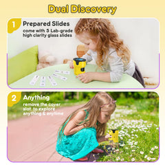 BEBANG 1000X microscope slides kit boosts hands-on exploration.
