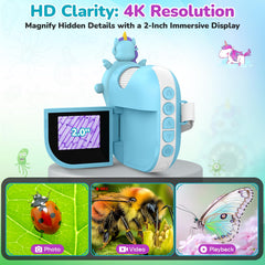 BEBANG 4K screen microscope with a crisp magnified view for outdoor learning