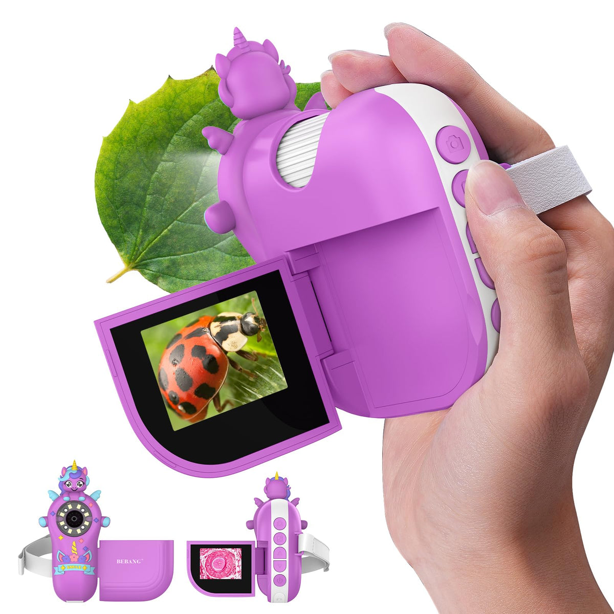 BEBANG digital microscope miniscope 4K screen for crisp handheld viewing