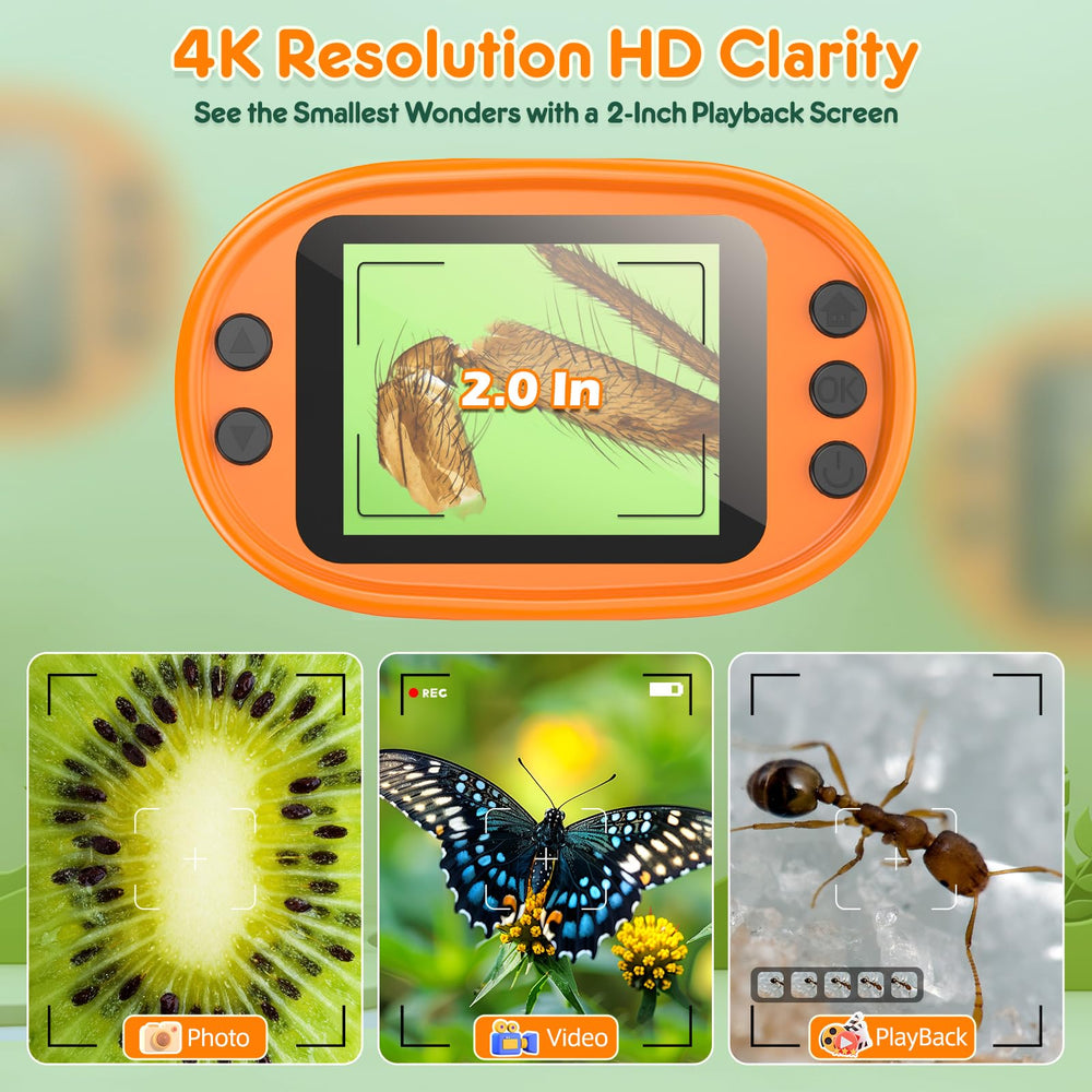 BEBANG pocket microscope with a 2-inch display: kid-friendly exploration on the go.
