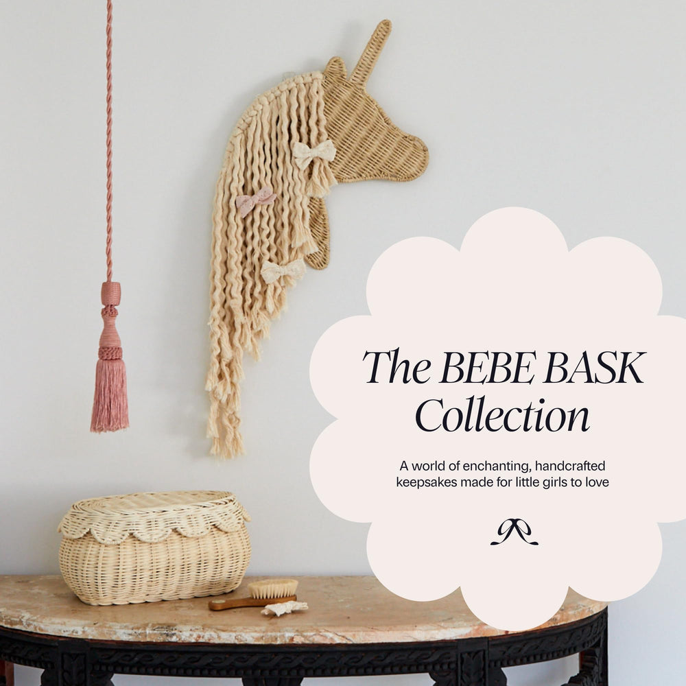 BEBE BASK doll bed enhances kids' rooms with charming, storybook vibe.