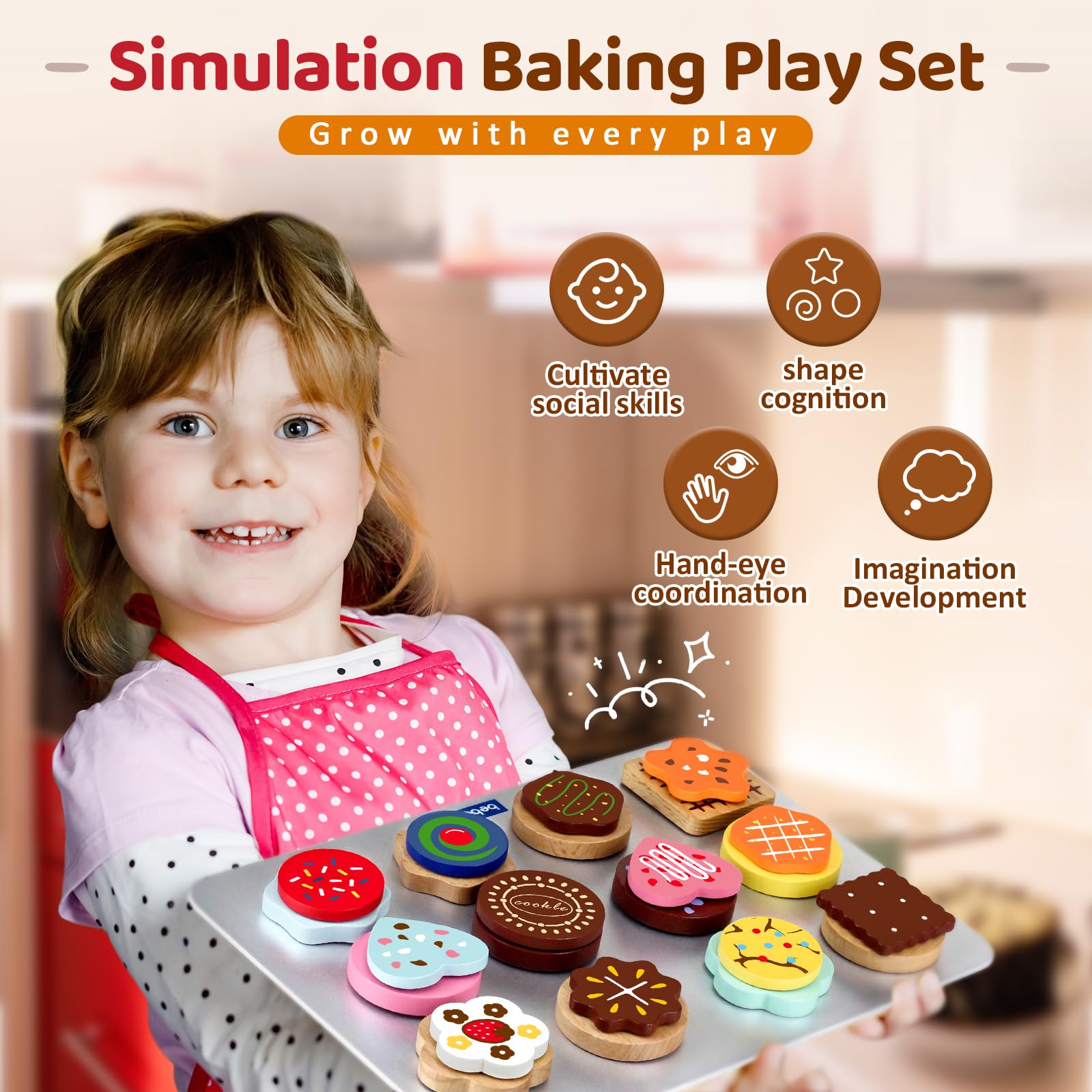 Beberolen cookie sheet ready for baking fun in a child-friendly kitchen