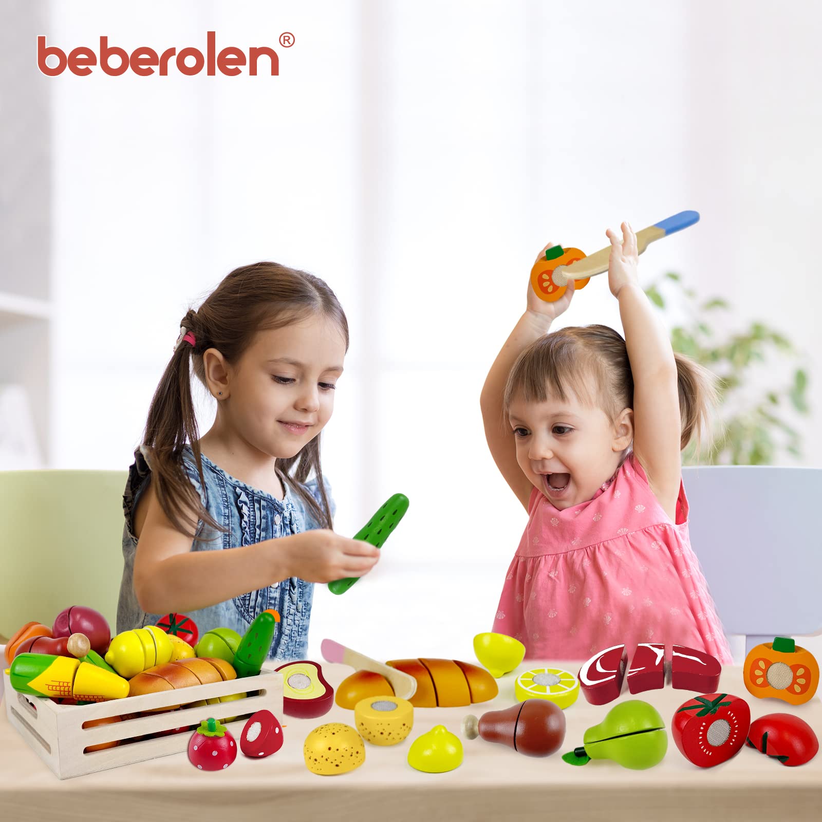 Beberolen lemon cutting set adds sunny realism to kitchen pretend play sessions.