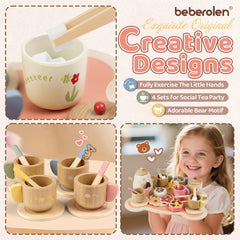 Beberolen sugar bowl and lid for realistic, imaginative tea service