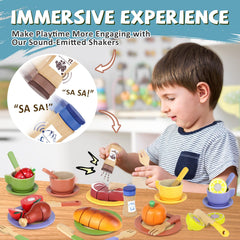 Beberolen wooden play dishes plates for coordinated pretend dining