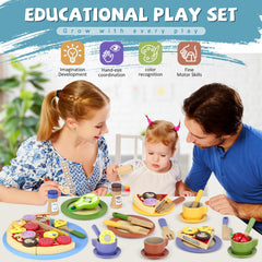 Beberolen wooden play dishes salt and pepper shakers for realism