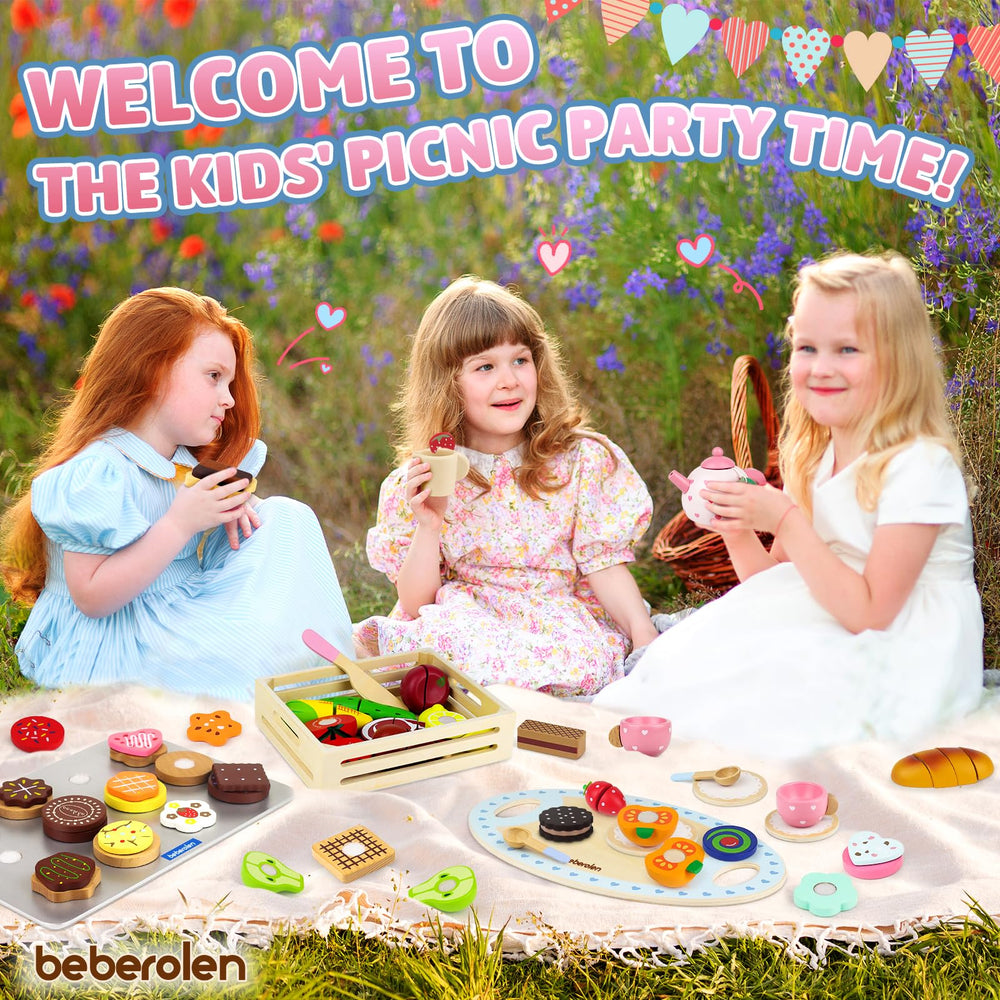 Beberolen sandwich cookie toy supports role-play during pretend meals.