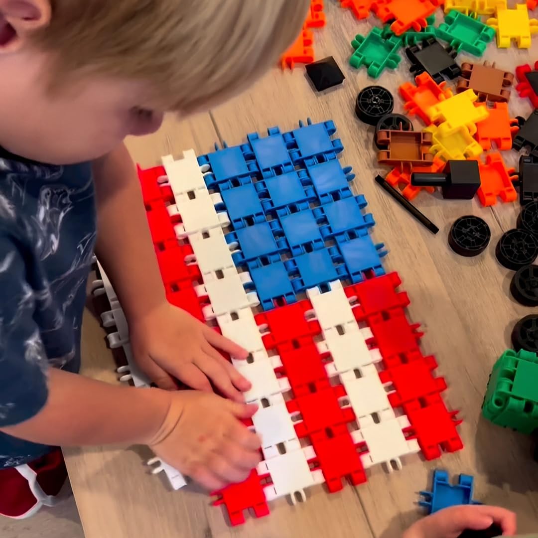 BEBLOX interlocking tiles click together for sturdy, engaging builds