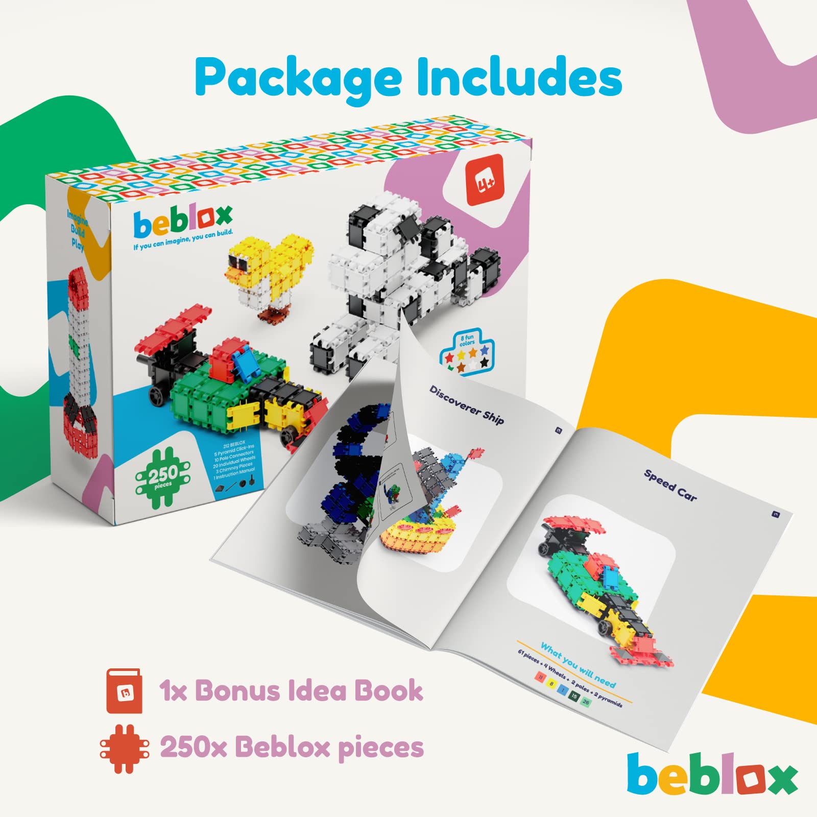 Kids collaborate on BEBLOX builds, improving teamwork and communication