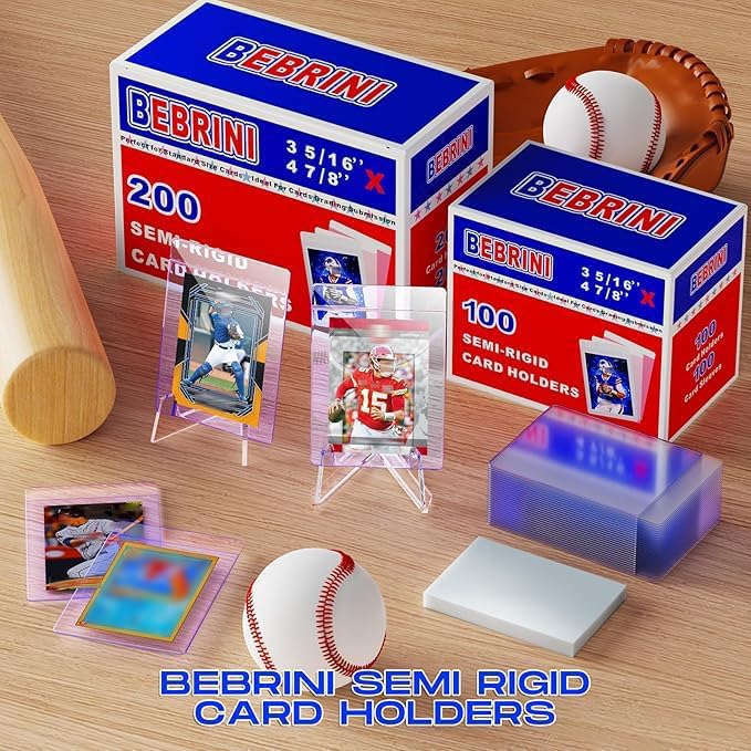 Bebrini ultra-clear protectors reveal card details while guarding against wear.