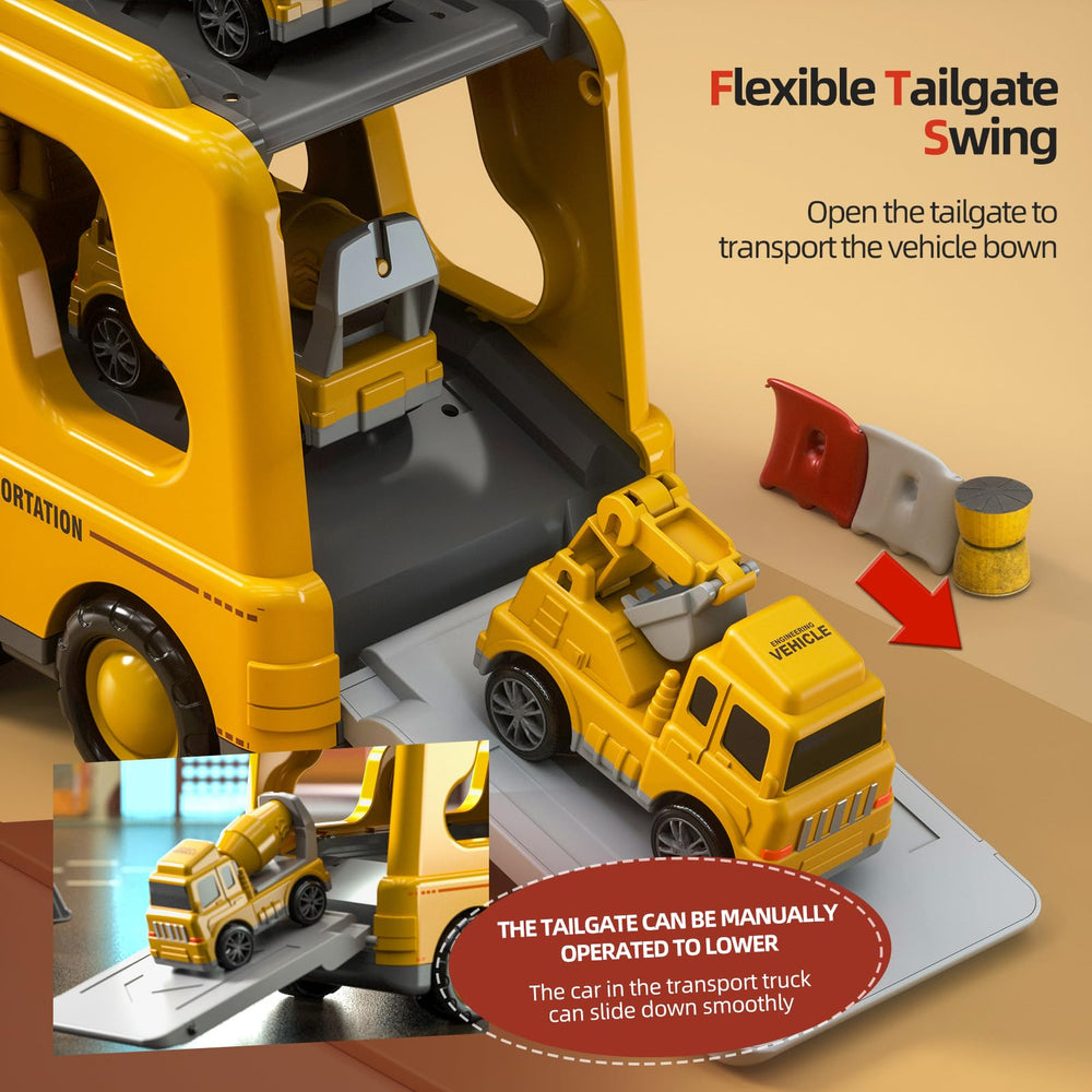 Beby Buty bulldozer truck encourages fine motor skills during building sessions.