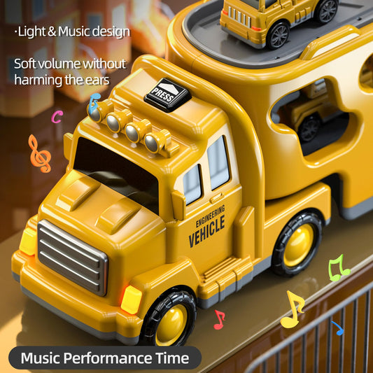 Beby Buty 5-in-1 mixer truck supports hands-on construction pretend play.