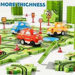 Beby Buty six road signs guide safe, imaginative traffic scenes.