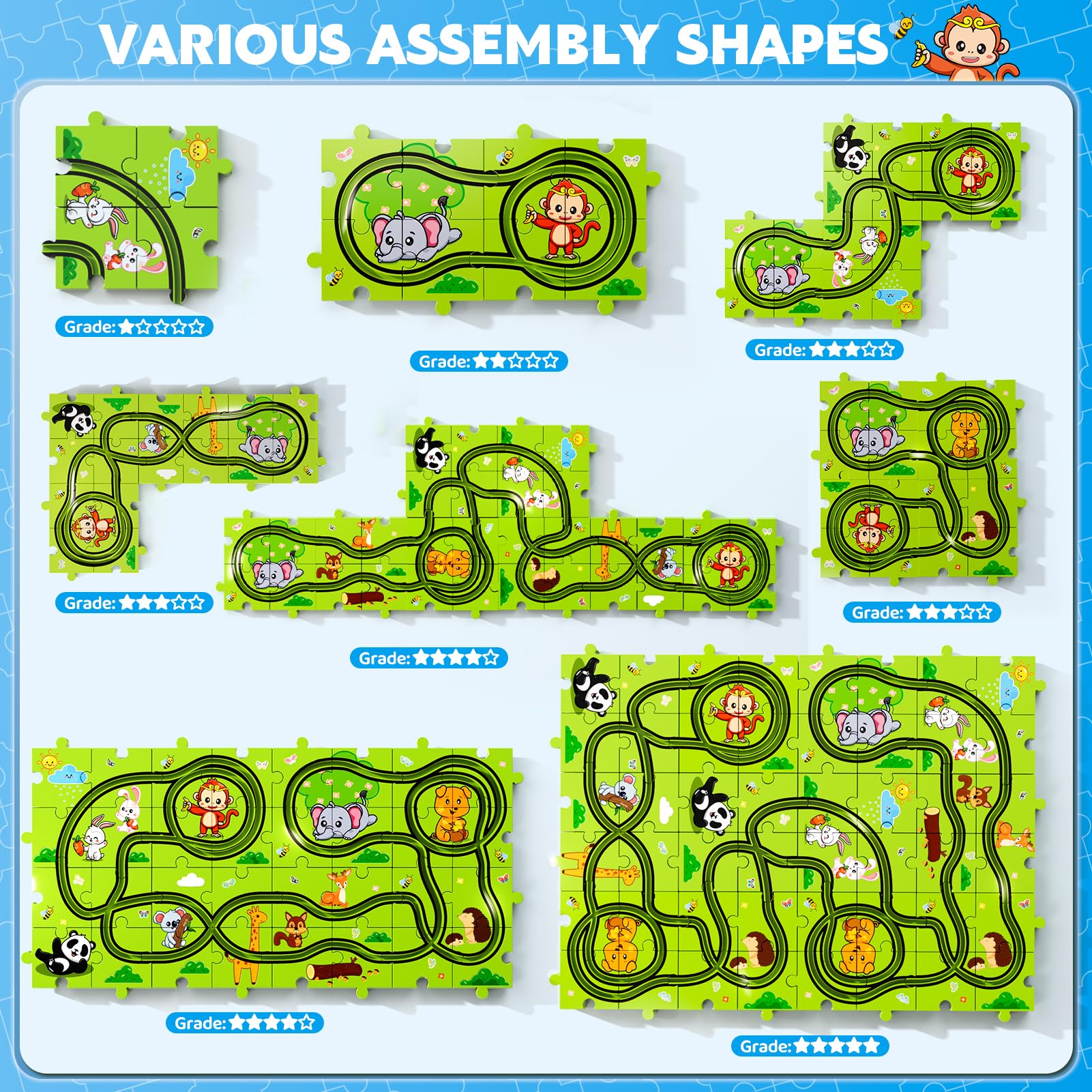 Beby Buty gift-ready puzzle track set ideal for birthdays or holidays.