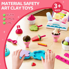 Beby Buty large scoop aids easy, mess-free ice cream shaping.
