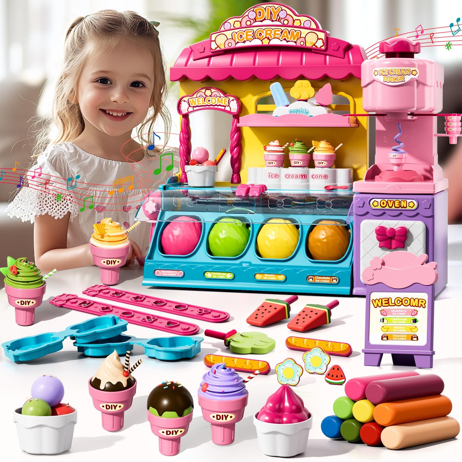Beby Buty night lights and music heighten nighttime pretend play.