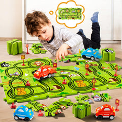 Beby Buty six road signs guide track layouts and storytelling scenarios.