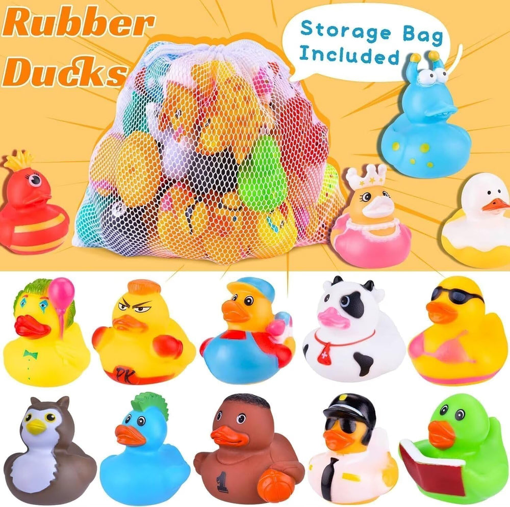 BECEEL jeep ducks in multicolor designs for imaginative bath games